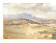 HSC painting, cloudy landscape, countryside, hills, signed marine painter, 20th century