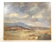 HSC painting, cloudy landscape, countryside, hills, signed marine painter, 20th century