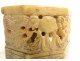 Chinese hardstone seal carved with dragons and sacred pearl, 20th century