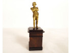 Petite sculpture bronze doré empereur Napoléon Ier socle palissandre XIXème