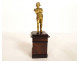 Small gilt bronze sculpture of Emperor Napoleon I on a rosewood base, 19th century