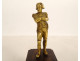Small gilt bronze sculpture of Emperor Napoleon I on a rosewood base, 19th century
