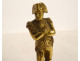 Small gilt bronze sculpture of Emperor Napoleon I on a rosewood base, 19th century