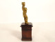Small gilt bronze sculpture of Emperor Napoleon I on a rosewood base, 19th century