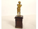Small gilt bronze sculpture of Emperor Napoleon I on a rosewood base, 19th century
