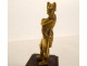 Small gilt bronze sculpture of Emperor Napoleon I on a rosewood base, 19th century