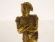 Small gilt bronze sculpture of Emperor Napoleon I on a rosewood base, 19th century