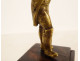 Small gilt bronze sculpture of Emperor Napoleon I on a rosewood base, 19th century