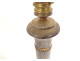 Empire style lamp base, classic column, grey marble, gilt bronze, late 19th century
