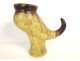 Zoomorphic ceramic pitcher by Célestin Vaser, Foulon Pottery, Séez, vintage 20th century