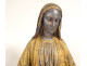Polychrome terracotta statue of the Immaculate Virgin and Child with a black serpent, 19th century