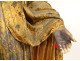 Polychrome terracotta statue of the Immaculate Virgin and Child with a black serpent, 19th century