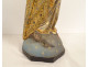 Polychrome terracotta statue of the Immaculate Virgin and Child with a black serpent, 19th century