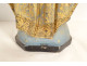 Polychrome terracotta statue of the Immaculate Virgin and Child with a black serpent, 19th century