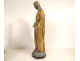 Polychrome terracotta statue of the Immaculate Virgin and Child with a black serpent, 19th century