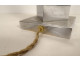 Vintage 20th-century lamp base in the style of Jacques Adnet, glass and chrome.
