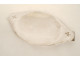 Silver-plated metal communion tray with cross, 20th century