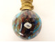 Salt bottle blown glass inclusions Murano Franchini Bigaglia Venice 19th
