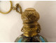Salt bottle blown glass inclusions Murano Franchini Bigaglia Venice 19th