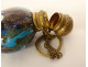 Salt bottle blown glass inclusions Murano Franchini Bigaglia Venice 19th