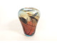 François Le Lonquer blown glass vase with silver inclusions, 20th century