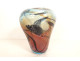 François Le Lonquer blown glass vase with silver inclusions, 20th century