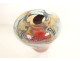 François Le Lonquer blown glass vase with silver inclusions, 20th century