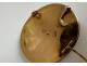 18K solid gold medallion brooch with miniature painted portrait of an 18th-century aristocrat