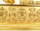 Restoration period gilt bronze clock depicting the goddess Fortuna Abundance with palmettes, 19th century
