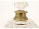 Pair of Le Creusot crystal perfume bottles, Baccarat bronze, Restoration period, 19th century