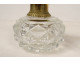 Pair of Le Creusot crystal perfume bottles, Baccarat bronze, Restoration period, 19th century