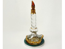 Elsa Schiaparelli Sleeping perfume bottle, crystal candlestick, 20th century