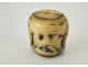 Carved rosary bead with a skull, Christ, Vanity, Memento Mori, Skull, 19th century