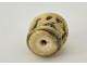 Carved rosary bead with a skull, Christ, Vanity, Memento Mori, Skull, 19th century