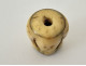 Carved rosary bead with a skull, Christ, Vanity, Memento Mori, Skull, 19th century
