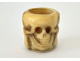 Carved rosary bead with a skull, Christ, Vanity, Memento Mori, Skull, 19th century