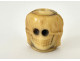 Carved rosary bead with a skull, Christ, Vanity, Memento Mori, Skull, 19th century