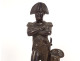 Bronze statuette sculpture of Emperor Napoleon I wearing a bicorn hat, 29cm, 19th century