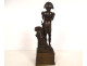 Bronze statuette sculpture of Emperor Napoleon I wearing a bicorn hat, 29cm, 19th century