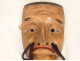 Noh theater mask, polychrome wood, demon man, Gigaku Obeshimi, Japan, 19th century