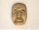 Noh theater mask, polychrome wood, demon man, Gigaku Obeshimi, Japan, 19th century