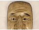 Noh theater mask, polychrome wood, demon man, Gigaku Obeshimi, Japan, 19th century