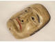 Noh theater mask, polychrome wood, demon man, Gigaku Obeshimi, Japan, 19th century