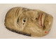 Noh theater mask, polychrome wood, demon man, Gigaku Obeshimi, Japan, 19th century