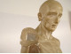 Large plaster sculpture, Houdon's workshop, flayed nude man, 19th century