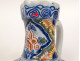 Dutch Delftware pitcher/jug with deer, village flowers, 18th century