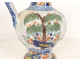 Dutch Delftware pitcher/jug with deer, village flowers, 18th century