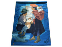 Toffoli Tapestry, Robert Four Workshops, Aubusson, Children of the Sun, 20th Century