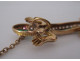 Victorian lizard salamander brooch in 14K gold with diamonds, emeralds, and rubies, 19th century