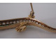 Victorian lizard salamander brooch in 14K gold with diamonds, emeralds, and rubies, 19th century